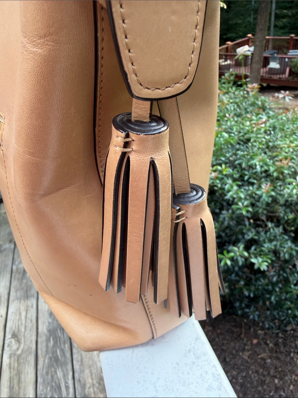 Coach Leather Tan Legacy Duffle Bag featuring an adjustable shoulder strap 2012 - Picture 6 of 17